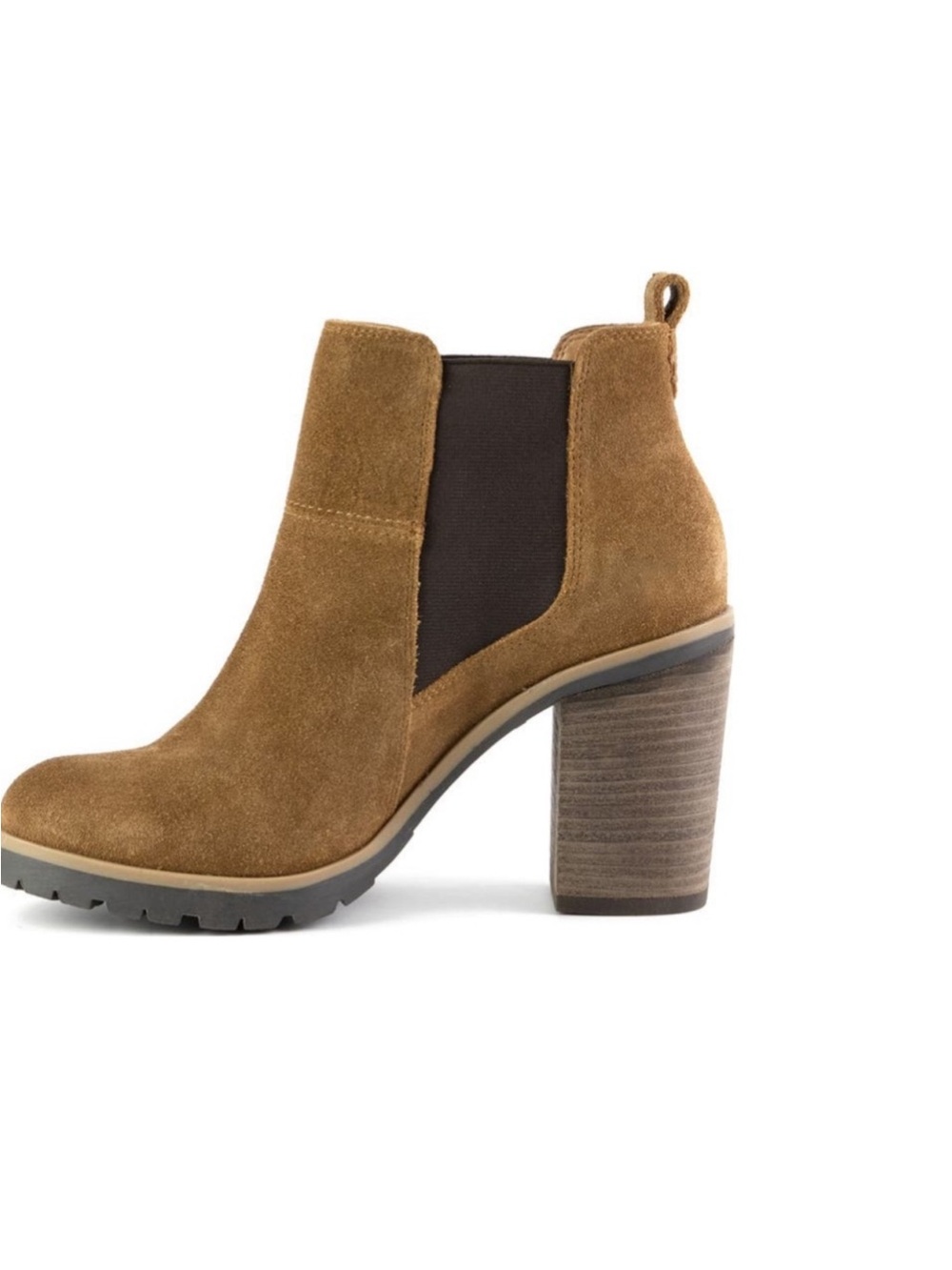 Crevo Brown Suede Slip On Alicia Boots. Size 8 Medium